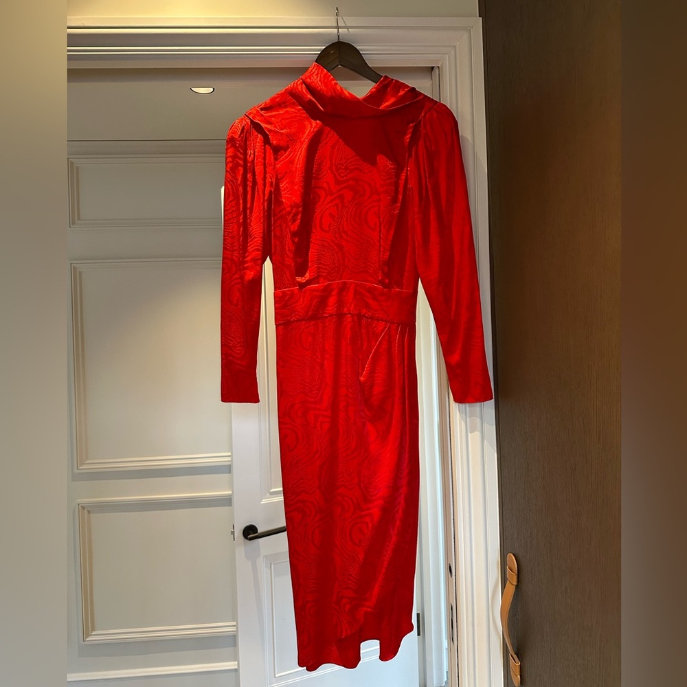 Ronny Kobo Zebra Moire Dress